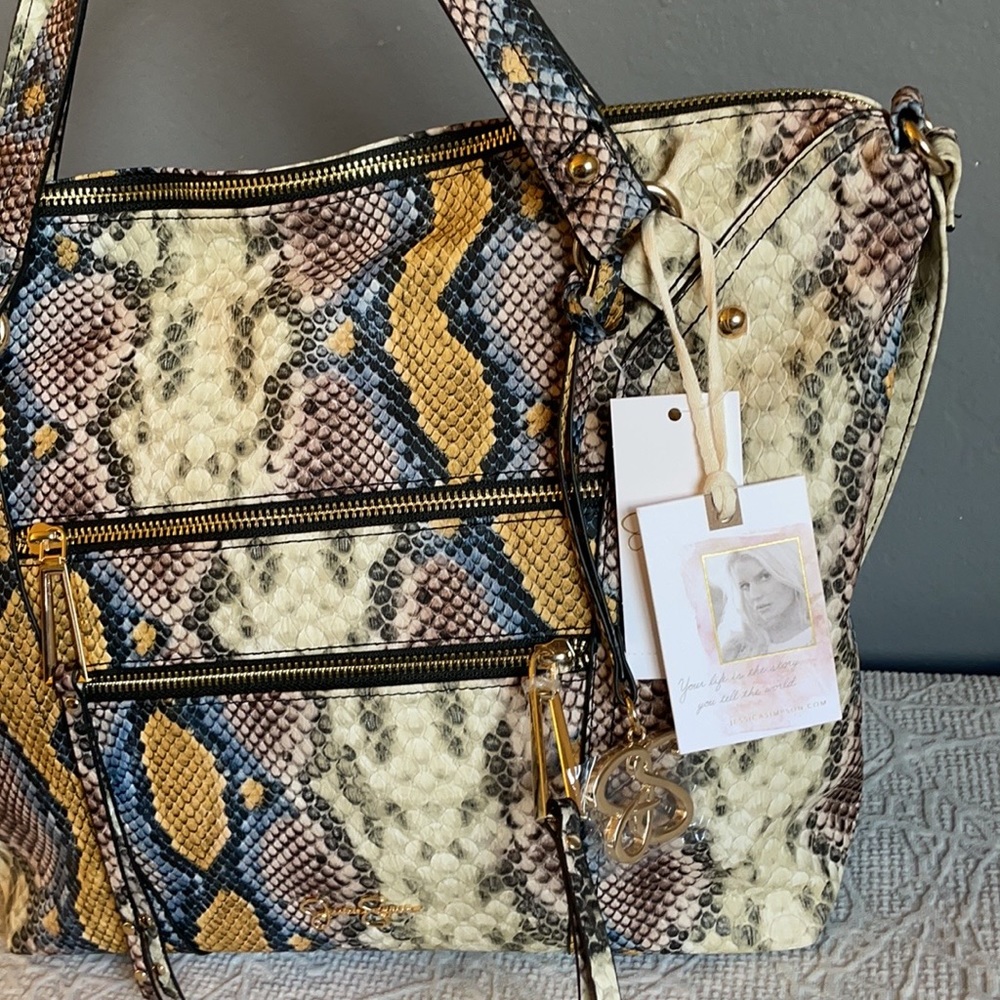 NWT Python satchel Jessica Simpson